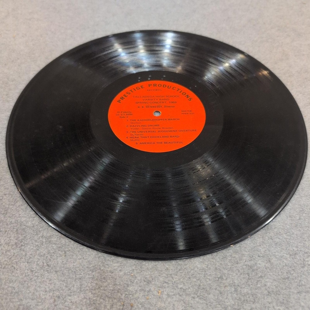 Talladega High School Varsity Band Spring Concert 1969 Vinyl LP Prestige Records - Picture 4 of 5